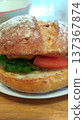 Handmade burger 137367874