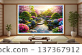 Spring garden and Japanese-style room 137367912