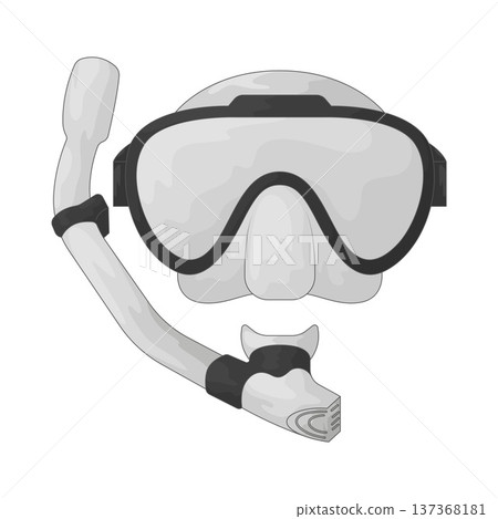 Illustration of Diving Mask Illustration of Diving Mask 137368181