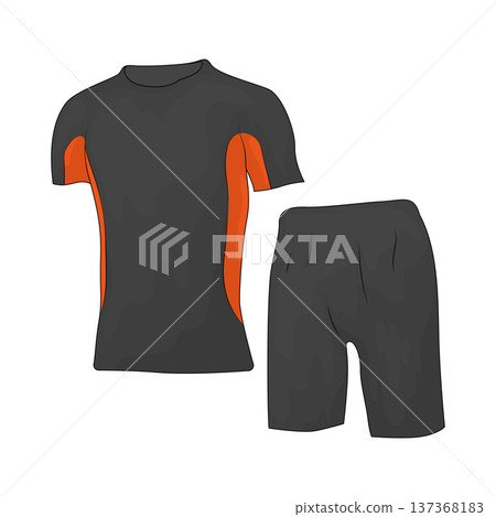 Illustration of Wetsuit Illustration of Wetsuit 137368183