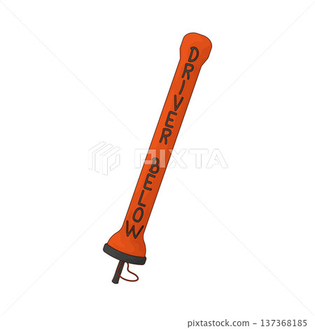 Illustration of Surface Marker Buoy Illustration of Surface Marker Buoy 137368185