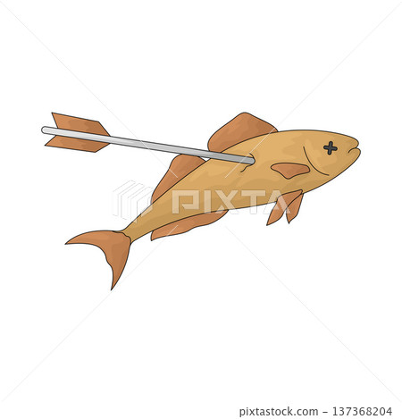 Illustration of Spearfishing Illustration of Spearfishing 137368204