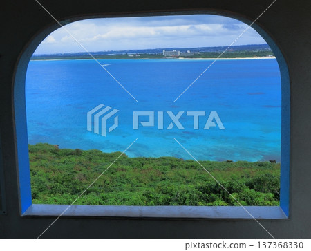 從栗間橋上的龍宮城展望台眺望栗間島。 137368330
