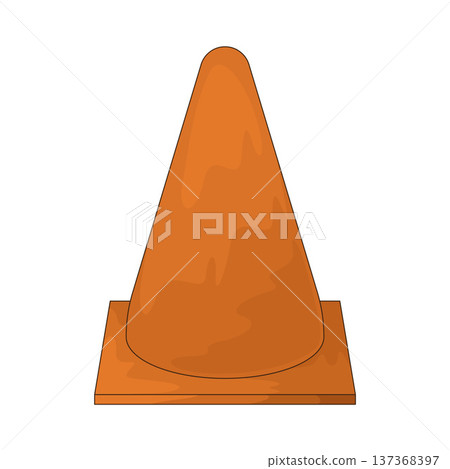 Illustration of Traffic Cone 137368397