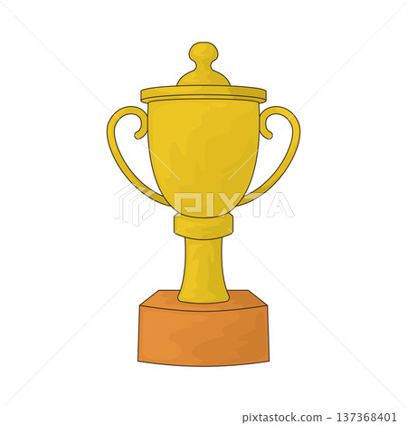 Illustration of Racing Trophy Illustration of Racing Trophy 137368401