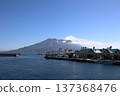 Sakurajima seen from the Sakurajima Ferry Kagoshima Port side 137368476