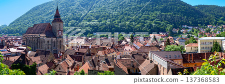 panoramic view of Brasov 137368583