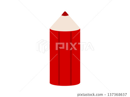 Red pencil illustration material Red pencil illustration material 137368637