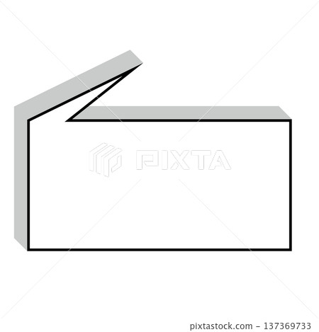 Illustration of a simple rectangular speech bubble Illustration of a simple rectangular speech bubble 137369733