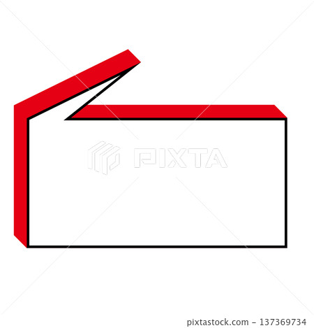 Illustration of a simple rectangular speech bubble Illustration of a simple rectangular speech bubble 137369734