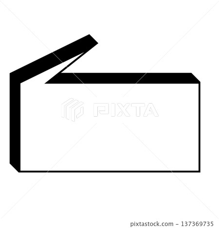 Illustration of a simple rectangular speech bubble Illustration of a simple rectangular speech bubble 137369735