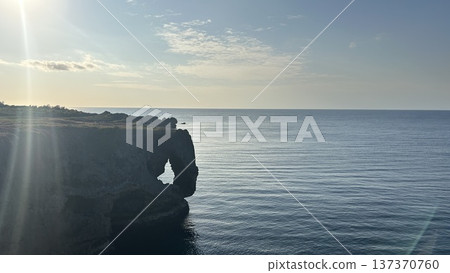 Okinawa, Manzamo, Elephant's Nose, Sunset, Cliffs, Nikko, Onna Village Okinawa, Manzamo, Elephant's Nose, Sunset, Cliffs, Nikko, Onna Village 137370760