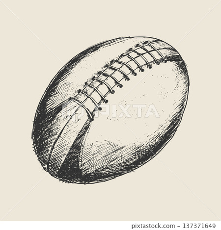 Rugby Ball Urban Ink Sketch Vector Street Culture Sport Illustration Hand Drawn Grunge Style Rugby Ball Urban Ink Sketch Vector Street Culture Sport Illustration Hand Drawn Grunge Style 137371649