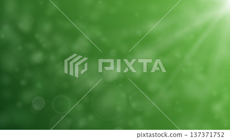 Soft green bokeh background with light rays and blur Soft green bokeh background with light rays and blur 137371752