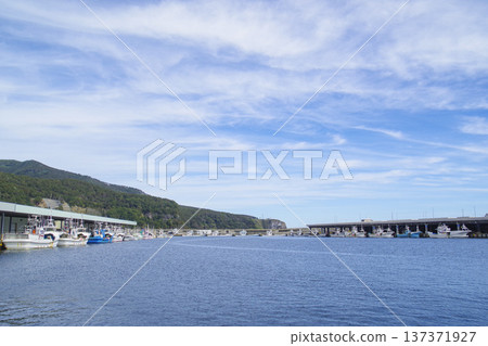 Rausu Fishing Port, a fishing base in the Nemuro Strait 137371927