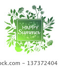 Happy Summer green card design 137372404