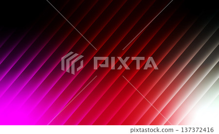 Abstract Background Ribbed glass Fractal Neon Vibrant with Vertical Stripes and Neon Colors. 137372416