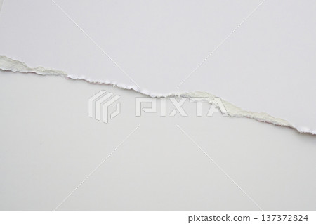 White ripped paper torn edges strips on white background White ripped paper torn edges strips on white background 137372824