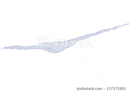 Ripped torn paper edges isolated on white background 137372891