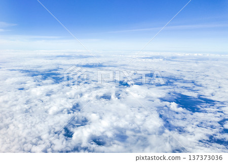 beautiful blue sky with white clouds background beautiful blue sky with white clouds background 137373036
