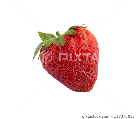 Fresh red strawberry isolated on white background Fresh red strawberry isolated on white background 137373052