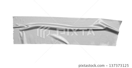 Gray adhesive sticky tape isolated on white background Gray adhesive sticky tape isolated on white background 137373125