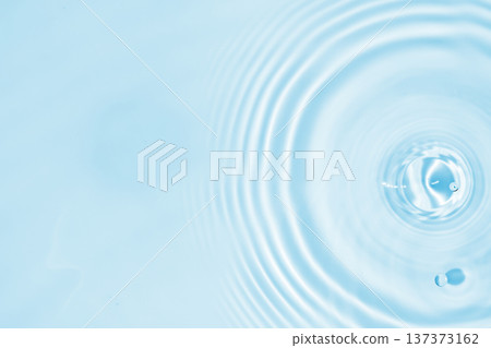 Abstract transparent water shadow surface texture natural ripple on blue background 137373162