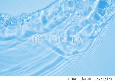 Abstract transparent water shadow surface texture natural ripple on blue background Abstract transparent water shadow surface texture natural ripple on blue background 137373163