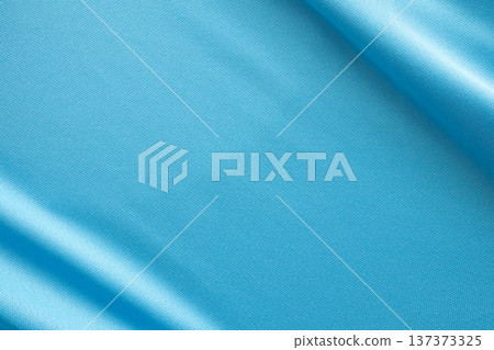 Blue sports clothing fabric football shirt jersey texture Blue sports clothing fabric football shirt jersey texture 137373325