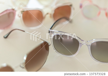 Sunglasses close up on white background 137373328