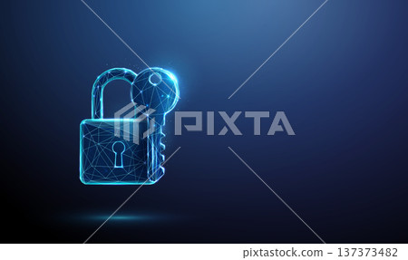 3d blue padlock with digital key Secure access solution, authentication verification, identity protection, cybersecurity management, access control assessment concept. 3d blue padlock with digital key Secure access solution, authentication verification, identity protection, cybersecurity management, access control assessment concept. 137373482