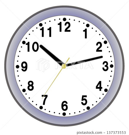 Illustration of a simple circular wall clock Illustration of a simple circular wall clock 137373553