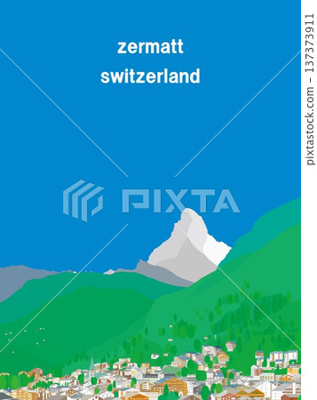 Zermatt Matterhorn Switzerland summer landscape 137373911