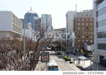 堺市堺區堺市政府附近,堺東站前的城市景觀 堺市堺區堺市政府附近,堺東站前的城市景觀 137374848