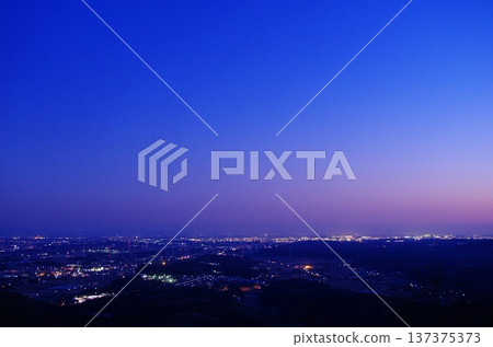 Night view of Utsunomiya city from Mount Haguro Night view of Utsunomiya city from Mount Haguro 137375373