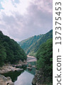 栃木縣旅遊景點龍峽的景色 137375453