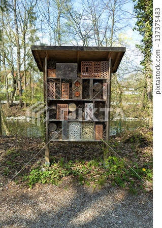 Bee hotel for species conservation 137375483