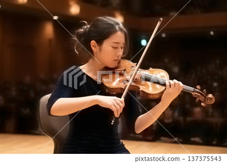 一個女人拉小提琴 一個女人拉小提琴 137375543