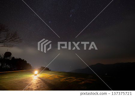 拓山展望台的星空與燈籠燈光 137375721