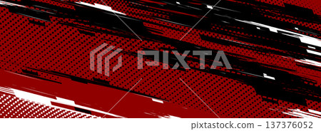 Dynamic red sport background with halftone pattern Dynamic red sport background with halftone pattern 137376052