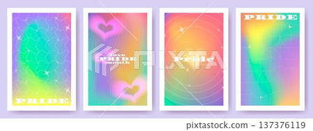 Card with iridescent gradient background Card with iridescent gradient background 137376119