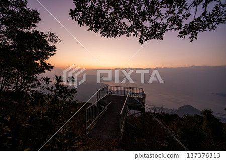 拓山展望台的日出 137376313