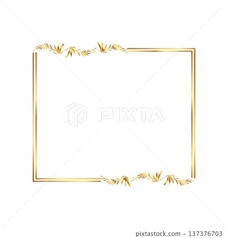 Floral Border,Rectangle Frame 137376703