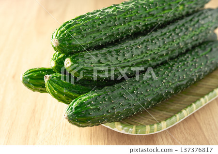 fresh cucumbers  137376817