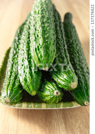 fresh cucumbers  137376822