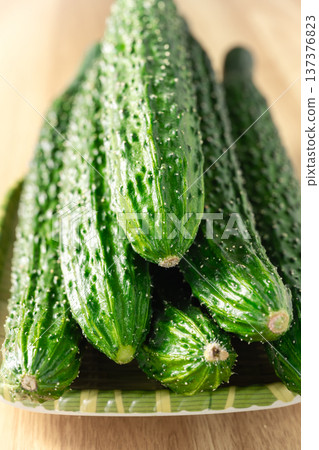 fresh cucumbers  137376823