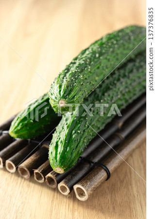 fresh cucumbers fresh cucumbers 137376835