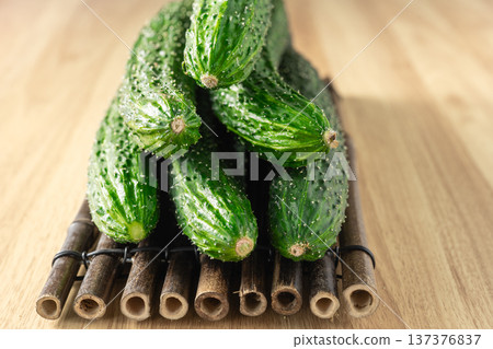 fresh cucumbers fresh cucumbers 137376837