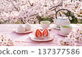 賞櫻甜點：草莓大福和櫻花蛋糕 137377586