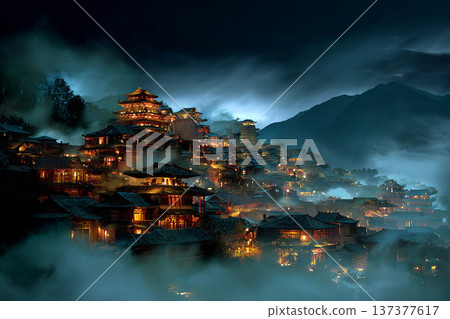 一座被雲霧環繞的夢幻城堡 137377617